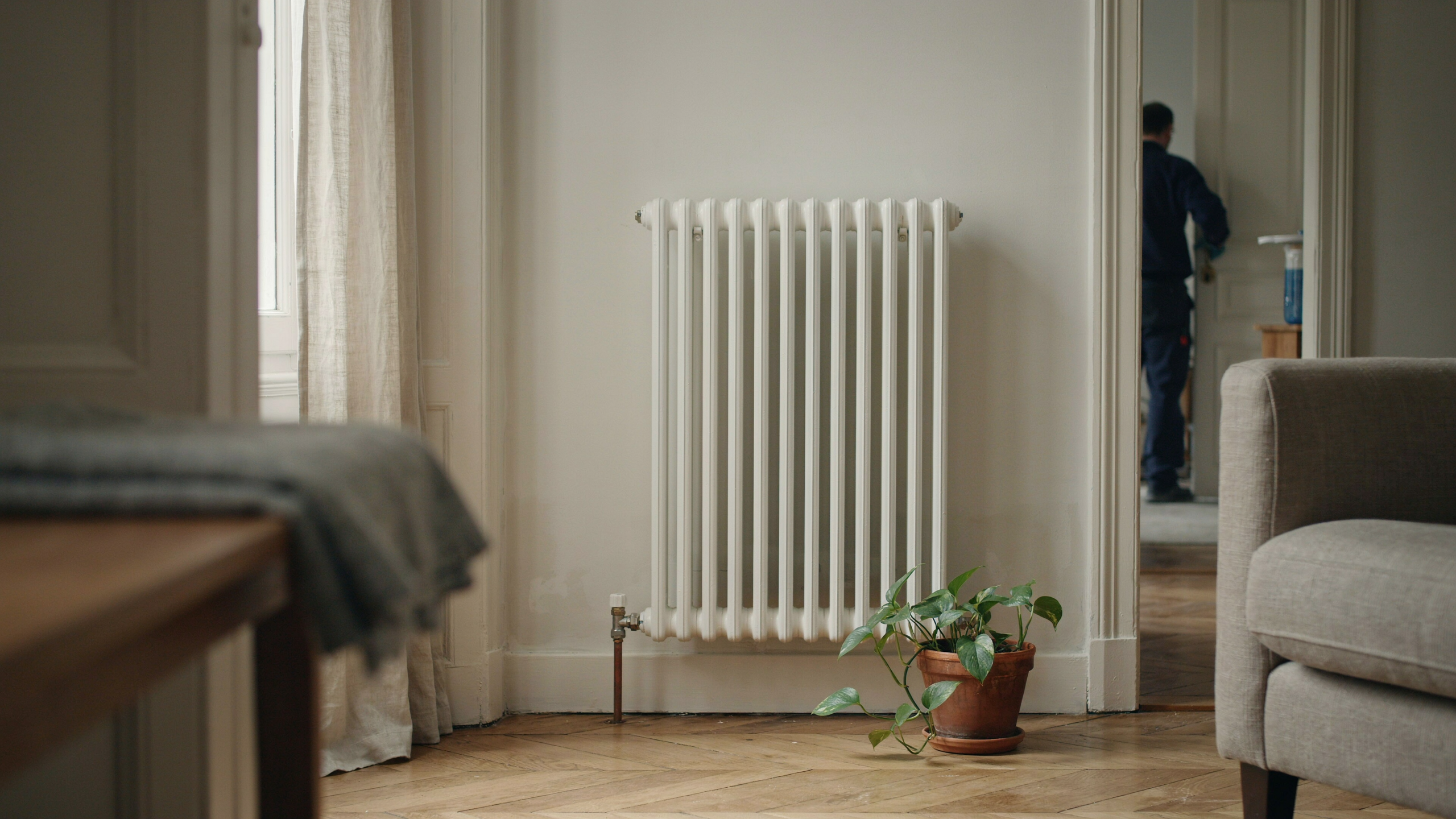 Illustration documentaire sur radiateur chauffage central rénovation logement